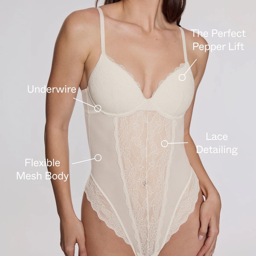 WearPepper Lace Lift Up Teddy — NEVER OPENED